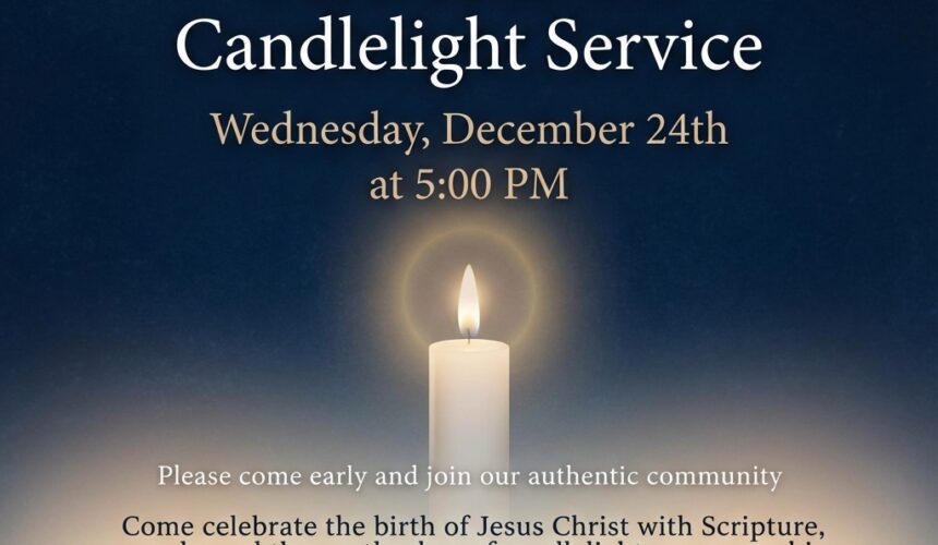 Candlelight Service 2025 Sharon Reformed Church Christmas Eve Candlelight Service