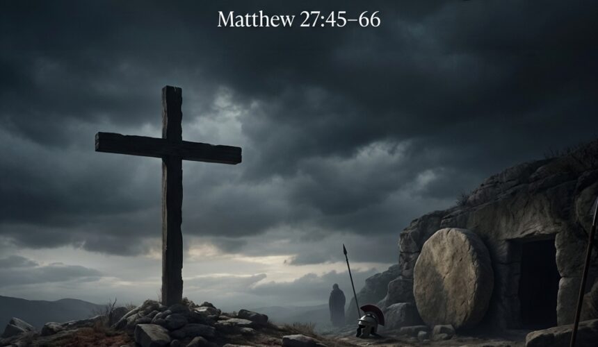 Matthew 27.45-66 “From Darkness to the Tomb: The Death of the King” Matthew 27:45-66